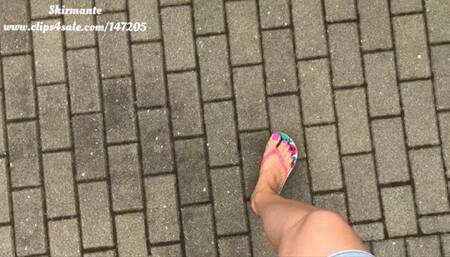 Back in my favorite flip flops