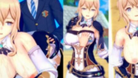 [Hentai Game Koikatsu! ]Have sex with Big tits Genshin Impact Jean.3DCG Erotic Anime Video.