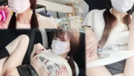 【素人】現役女子大生とびっこ屋外変態プレイからのカーSEX大量中出し /素人カップル/美少女/色白美乳/中出し/フル動画(60分)/일본여대생과질내사정섹스