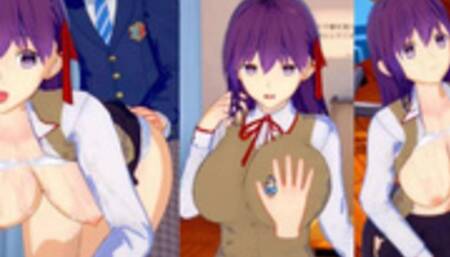 [Hentai Game Koikatsu! ]Have sex with Fate Big tits Sakura Matou.3DCG Erotic Anime Video.