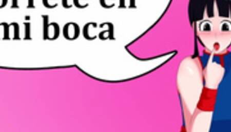 JOI hentai con Chichi (Milk). Ella quiere mucho semen (2 veces).