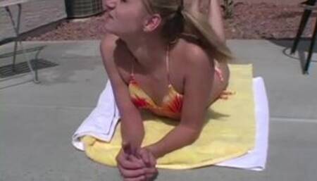 Hot Amber Bikini Photoshoot ourdoor