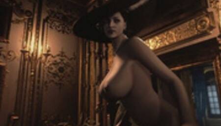 Resident Evil Village Lady Dimitrescu - Window Peeping the Bottom to Find out Bushy or Shaved - POV