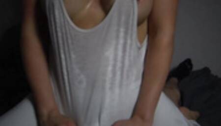 He Fucks my Tight Oiled Pussy for a Pearl Necklace