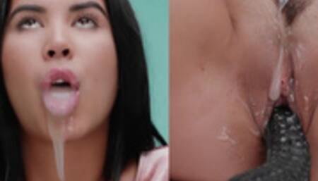 HENTAIED - Amazing Lady Dee & Extreme Hentai Cumflation by Alien Monster