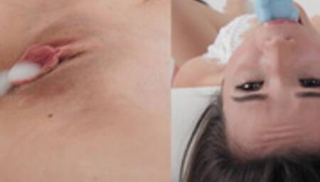 Real Life Hentai -real Life Doll Fuck Dildo with Creampie and Ton of Cum - Eve Sweet