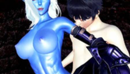 Warcraft Sylvana Windrunner Elf Deepthroat ( 3D Hentai )