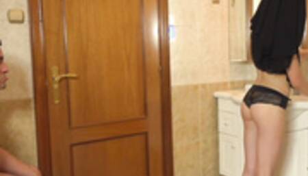 Come to your knees and suck my dick