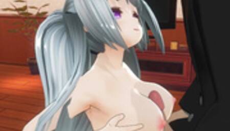 3D HENTAI Sis Tit Fucks Classmate Cock