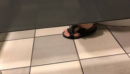 Me going to The bathroom