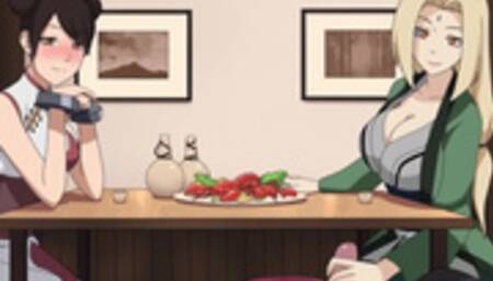 Naruto - Kunoichi Trainer - Part 19 - Tsunade Handjob under Table by LoveSkySanX
