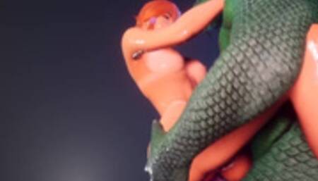 Two Cocks Monster x Busty ReadHead