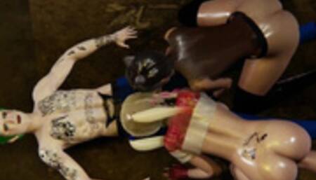 Joker X Harley Quinn + Catwoman (MFF, BJ, Doggystyle, Riding)