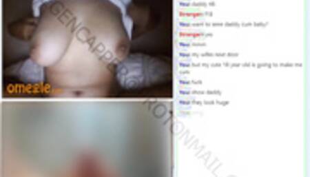 18YO Omegle Girl Plays With Pussy And Shows Tits