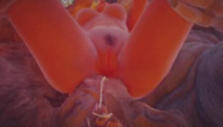 Двойной Анал с Фурри монстрами и последующим струйным оргазмом