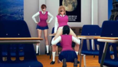 Naughty Class Room. Sexy School Girls