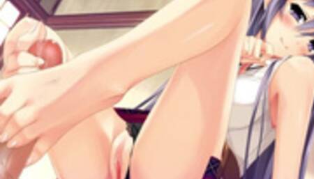 Girl Sits on your Face & gives you a Footjob!