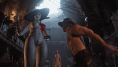 Resident Evil 8 - Lady Dimitrescu Resident Evil Village: God of War Kratos Cosplay