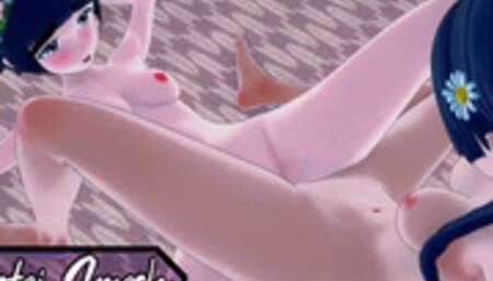 Uiharu Kazari and Saten Ruiko take Turns Eating Pussy. a certain Scientific Railgun Hentai.