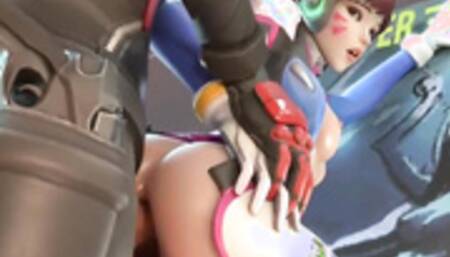 D.Va Korean Girl Wear School Uniform Short Hanbok Ponytail Hair Nerdy Glasses Masturbation Blowjob Foot Job Cowgirl Anal Interracial Fucked By Horny White Western Guy Fandom Overwatch