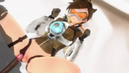 3D HENTAI Tracer from Overwatch Fucking in the Room