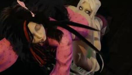 Daki futa x Nezuko dominant demon