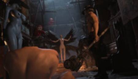 Resident Evil 8 - Nude Lady Dimitrescu Resident Evil Village: Tall Vampire Lady - behind Scenes