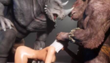 Cleo vs Monster Cocks