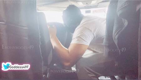 ebonybooty49 - Face farting truck driver in his truck part1