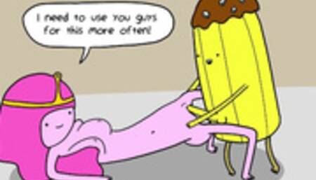 Princess Bubblegum Fucks a Banana Guard - Adventure Time Porn Parody