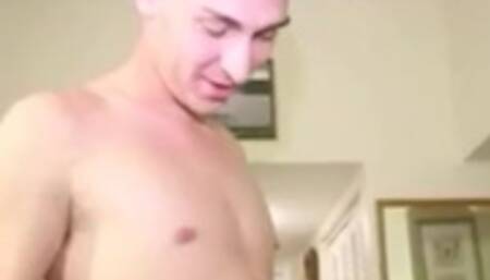 Sexy Latina Sucking her Trainers Cock