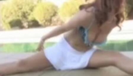 Sexy Redhead Hottie Jayden Cole Strips off her Lingerie while Doi