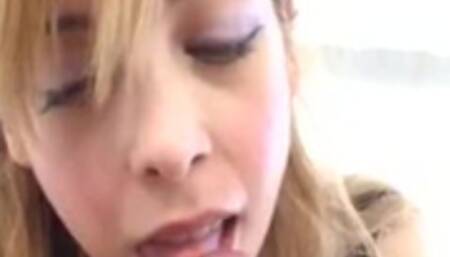 Blonde Latina with Bigtits Named Romy Sucking Cock like a Pro