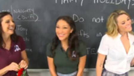 InnocentHigh Holiday Special Hot Ass Blonde Teen Sierra Day Fucks Player