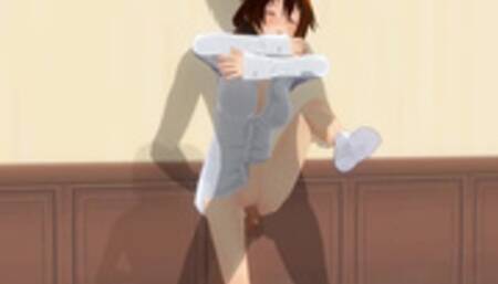 3D HENTAI Stepsister Gets Fucked in the Locker Room