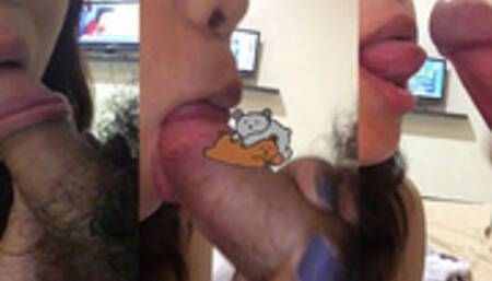 ThaiGirl Blowjob How to Creampie BBW - BearBlur - น้องหมีสอนอมจนเสร็จ แตกคาปาก