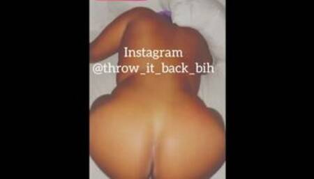 Fat booty ebony backshots instagram @throw_it_back_bih