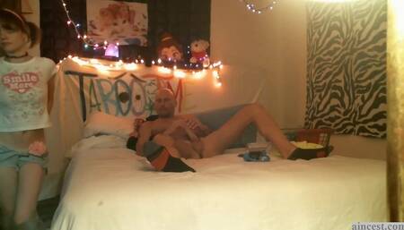 Caught daddy jerking to girls my age. Pt2