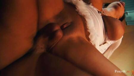 Shaved Pussy Big Boobs Bombshell Babe Indulge in Blowjob Masturbation