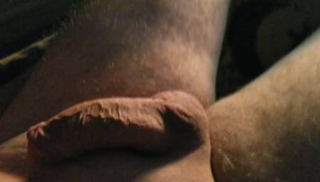 Playing with the small dick on evening...
