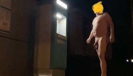 Nude walk on trainstations