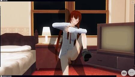 3D HENTAI Kurisu Makise Gets Fucked in the Room (Steins Gate)