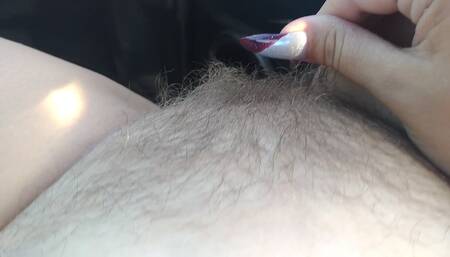 Has grown curls on her pubis