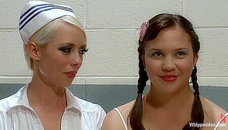 Lorelei Lee And Kiki Koi - 18 Year Old Candy Striper Used And Abused By Sadistic Lesbian Nurse In Gynecology Hospital