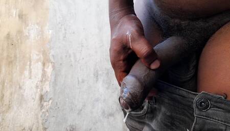 Black cock cum hard