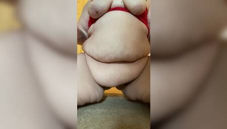 Huge belly riding view