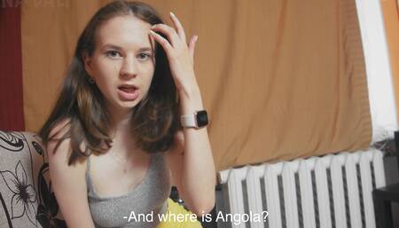 My stepbrother won a trip to Angola, and I won a trip to his dick. Anna Bali