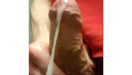 Bloopers - precum milking and cockring escape slapping ending up in ruined orgasms with creamy, non-squirting cum