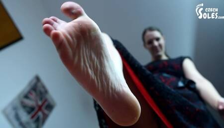 Foot Crushing this Annoying little Bug - You! (giantess,big Feet,trampling)