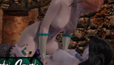 Yennefer Strapon Fucks Triss until she Orgasms - Witcher Hentai.